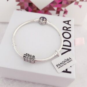 STERLING SILVER Star Wars Jedi & Rebel Alliance Snake Chain Bracelet (19cm|7.5”)